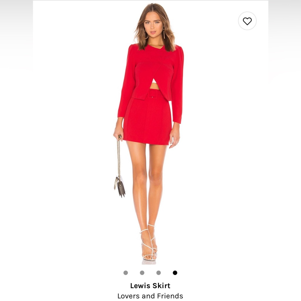 Lovers & Friends - Red Lewis Skirt